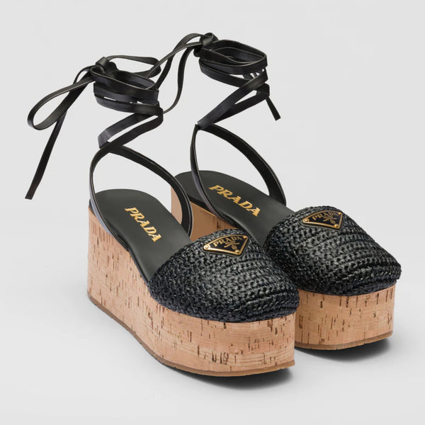 Crochet wedge sandals