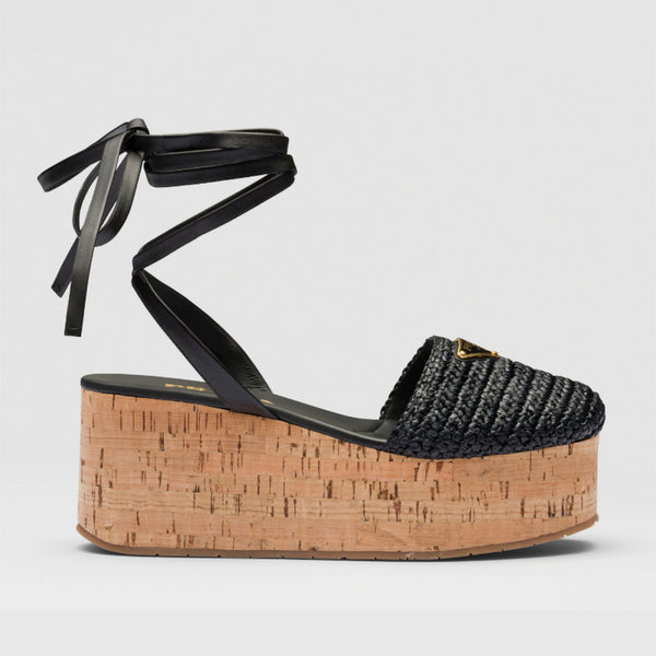 Crochet wedge sandals