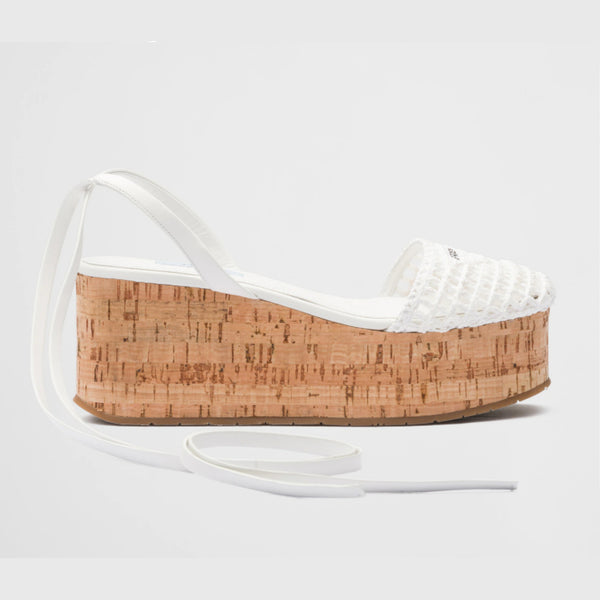 Crochet wedge sandals
