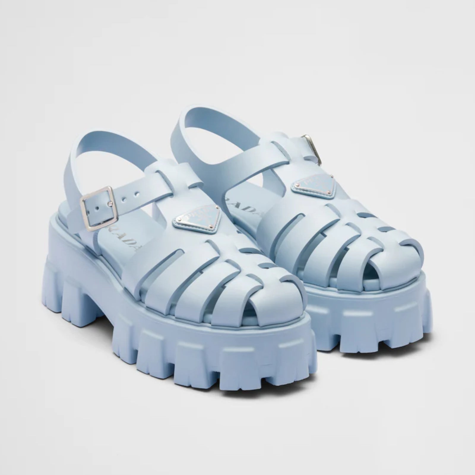 PRADA Slip-Resistant Slide Slippers Men's White - POIZON