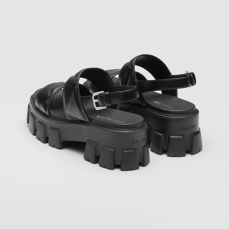 Monolith leather sandals