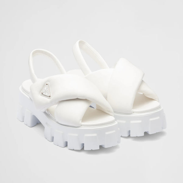 Monolith padded nappa leather sandals