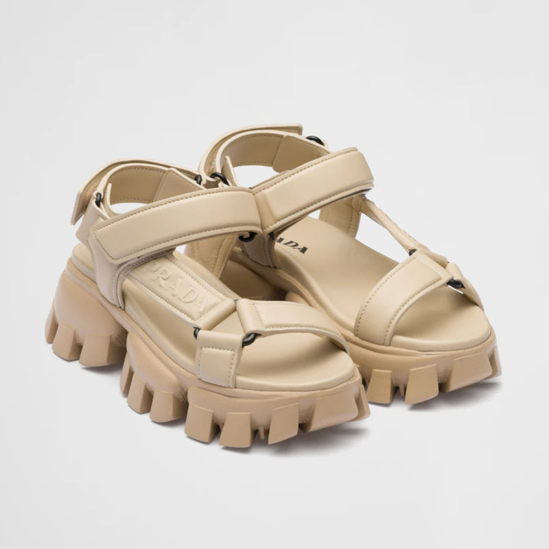 Nappa leather sandals