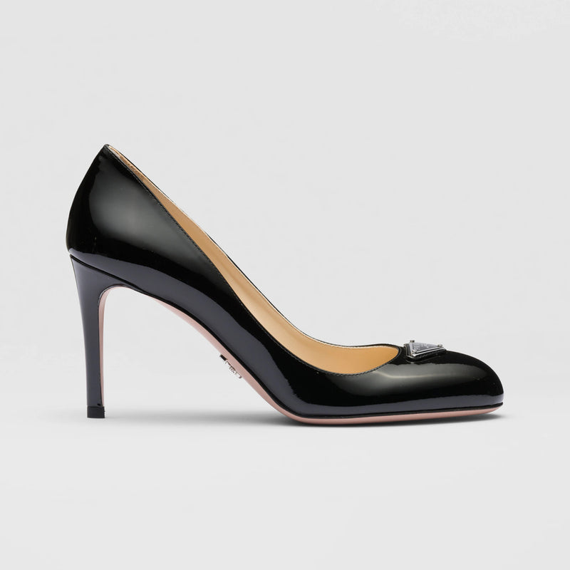 Patent leather pumps