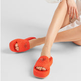 Crochet flatform slides