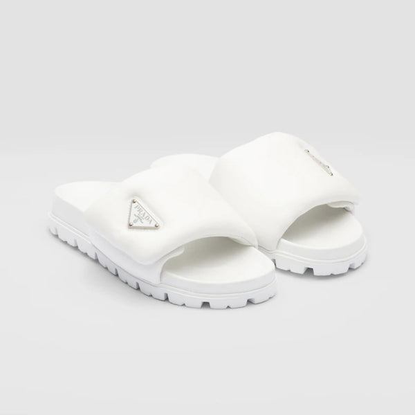 Soft padded nappa leather slides