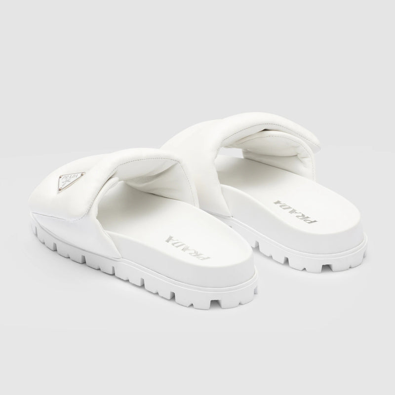 Soft padded nappa leather slides