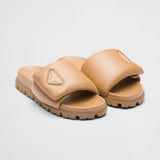 Soft padded nappa leather slides