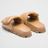 Soft padded nappa leather slides