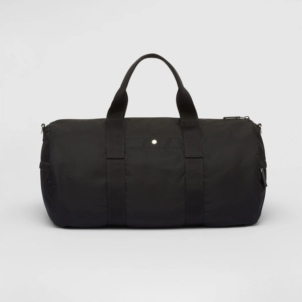 Nylon and Saffiano leather duffle bag