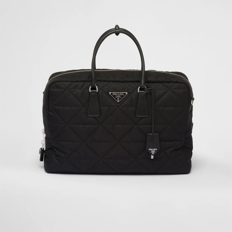 Quilted Re-Nylon travel bag