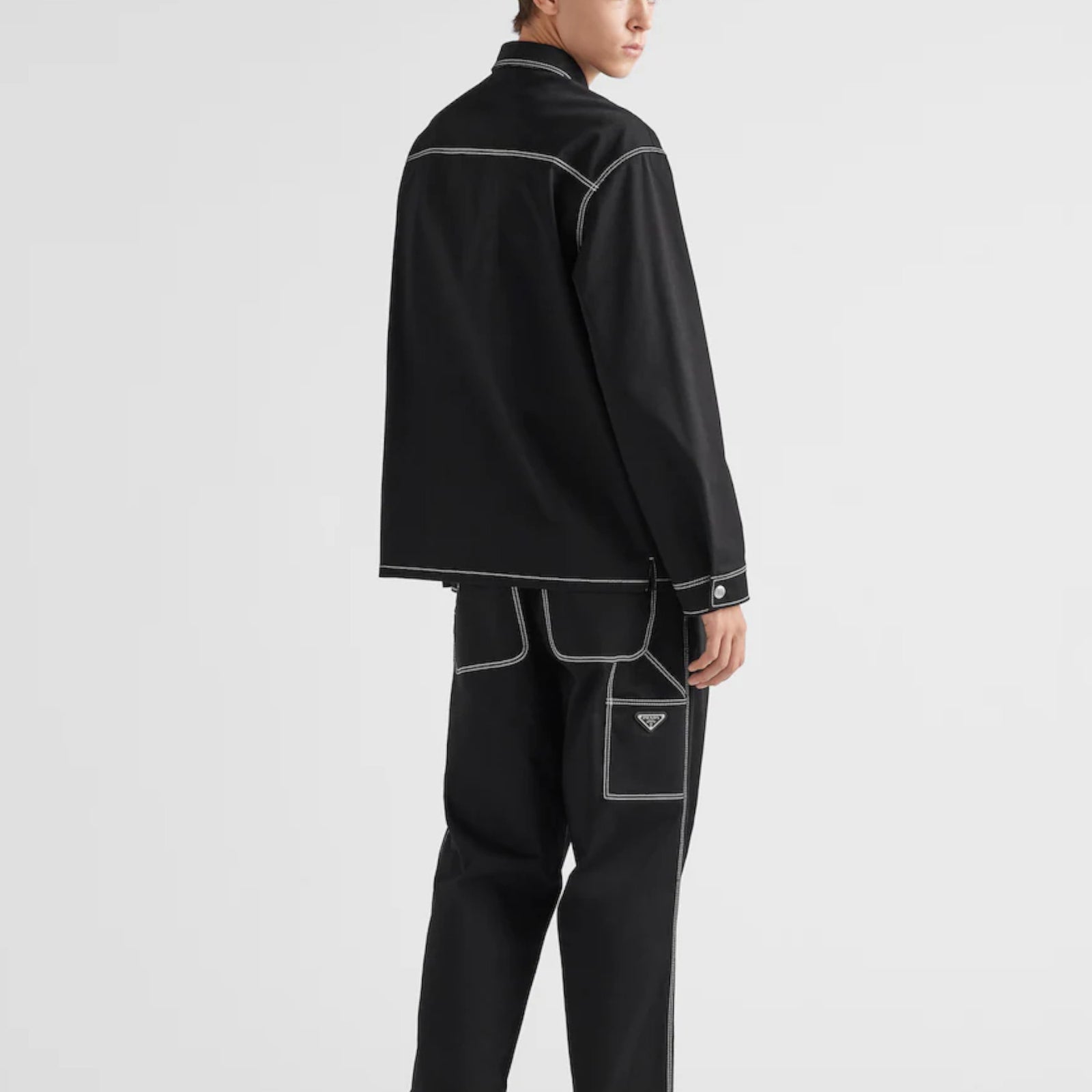 PRADA Stretch cotton shirt SC696_108I_F0002_S_232 – BORDER-GARA PRADA Stretch cotton shirt SC696_108I_F0002_S_232 – BORDER-GARA