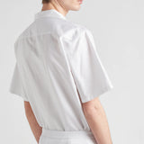 Short-sleeved cotton shirt