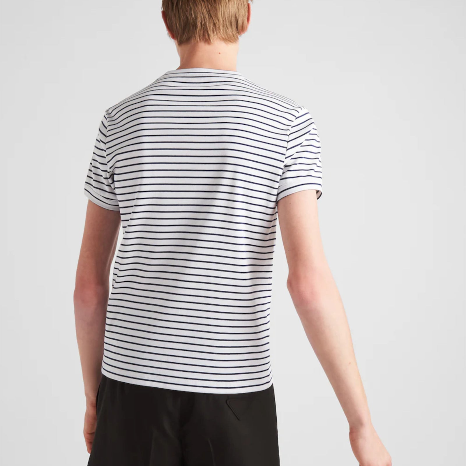 PRADA｜ (UJN824 S 222 111L F0N98) Prada cotton t-shirt - Men – myCompañero