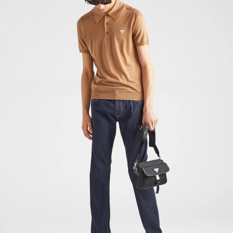 Cashmere polo shirt