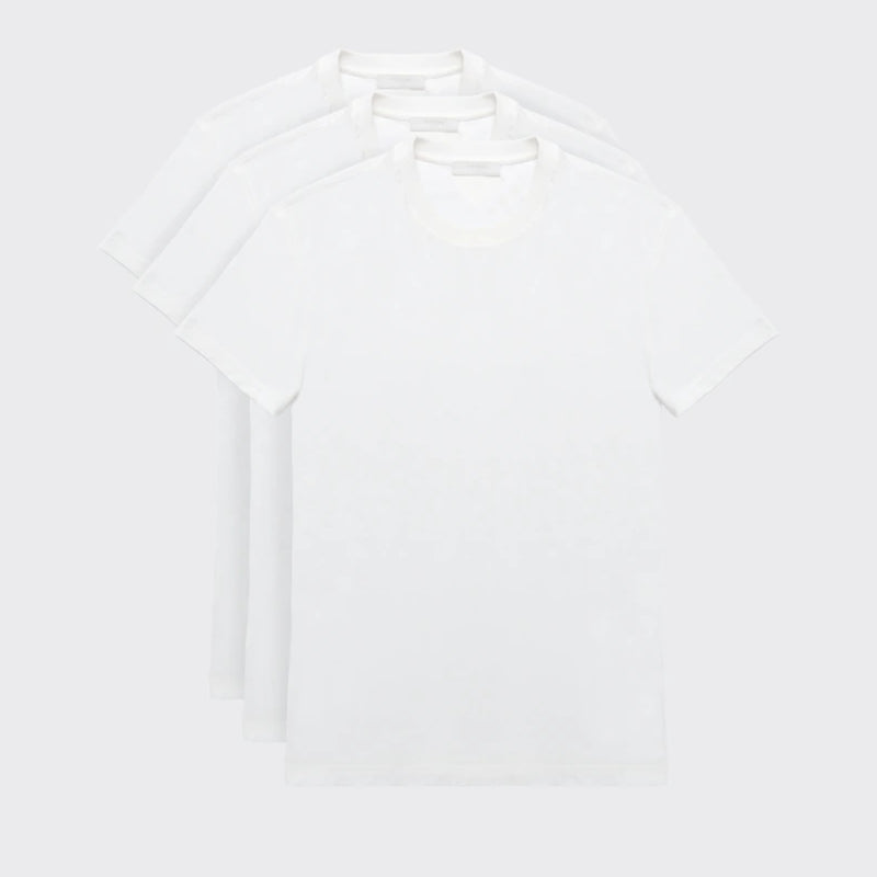 PRADA Three Pack Cotton Jersey T-Shirts UJM492_ILK_F0009_S_181 – BORDER-GARA