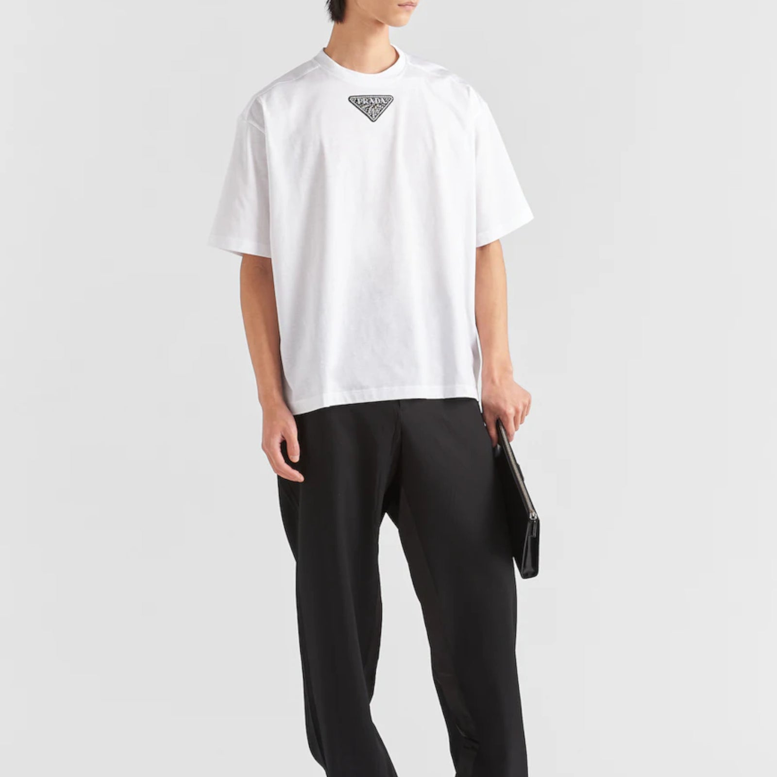 PRADA Jersey and Re-Nylon T-shirt UJN838_12H4_F0009_S_231