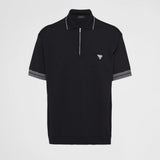 Superfine wool polo shirt