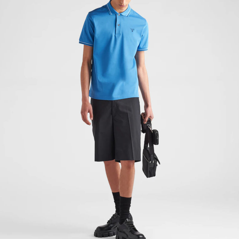 Cotton pique polo shirt