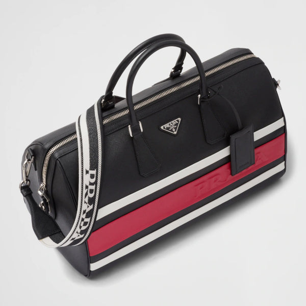 Saffiano leather travel bag