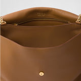 Large leather shoulder bag