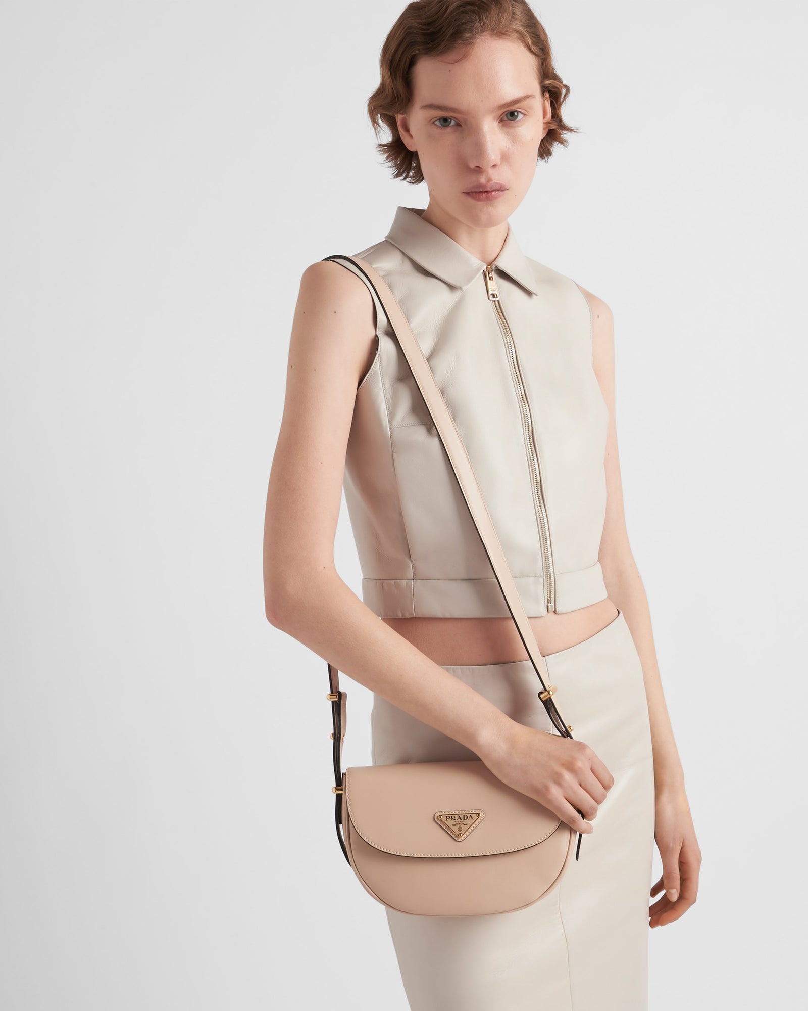 PRADA Prada Arqu? leather shoulder bag