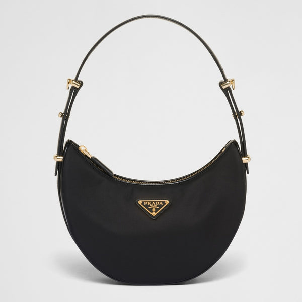 Prada Arqu? Re-Nylon and brushed leather shoulder bag