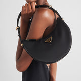 Prada Arqu? Re-Nylon and brushed leather shoulder bag