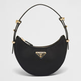 Prada Arqu? Re-Nylon and brushed leather mini shoulder bag