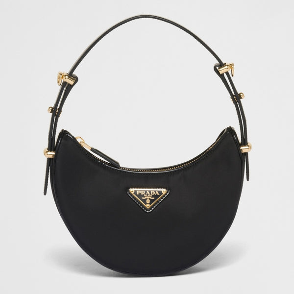 Prada Arqu? Re-Nylon and brushed leather mini shoulder bag