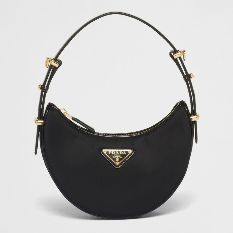 Prada Arqu? Re-Nylon and brushed leather mini shoulder bag