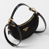 Prada Arqu? Re-Nylon and brushed leather mini shoulder bag