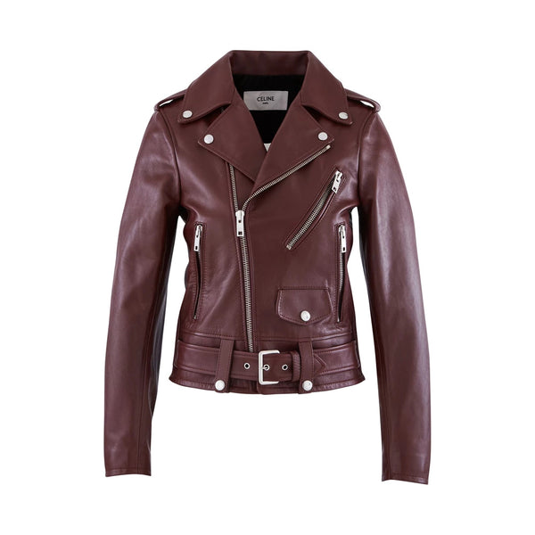 Short Leather Biker Jacket