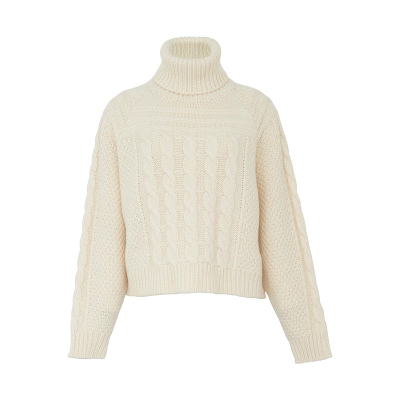 Turtleneck Sweater in Wool and Cashmere