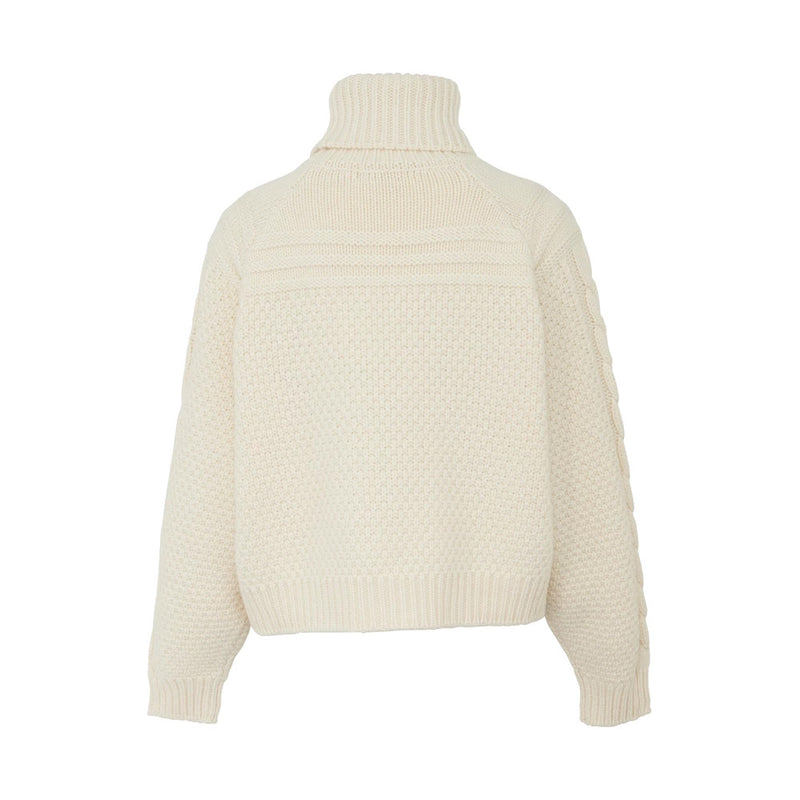 Turtleneck Sweater in Wool and Cashmere