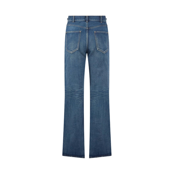 Flared Jeans In Dark Union Wash Twill