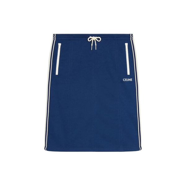 Reversible straight skirt in jersey