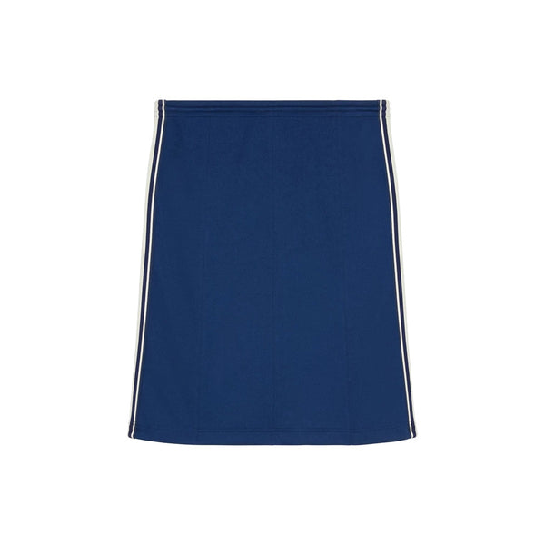 Reversible straight skirt in jersey