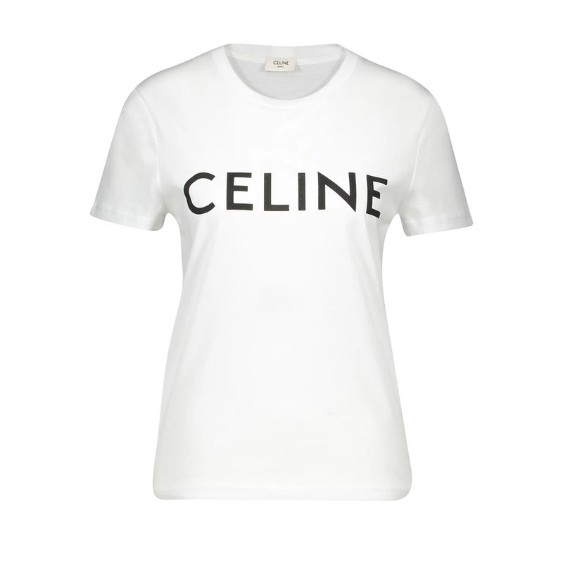 Jersey T-Shirt with Celine Print