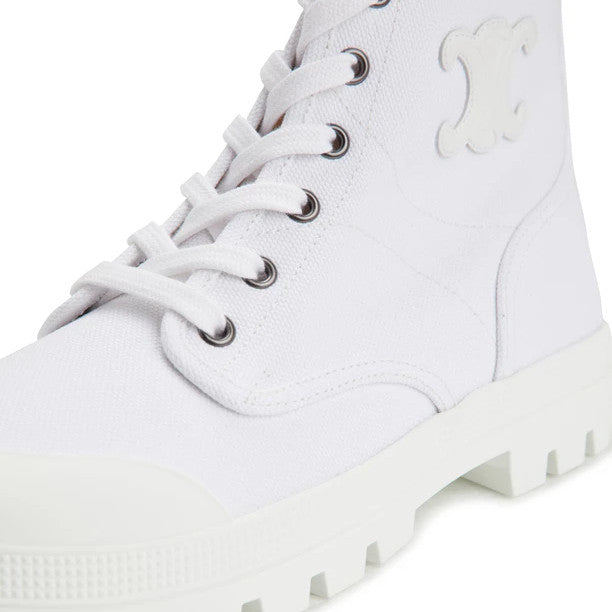 Patapans Lace Up Boot In Canvas
