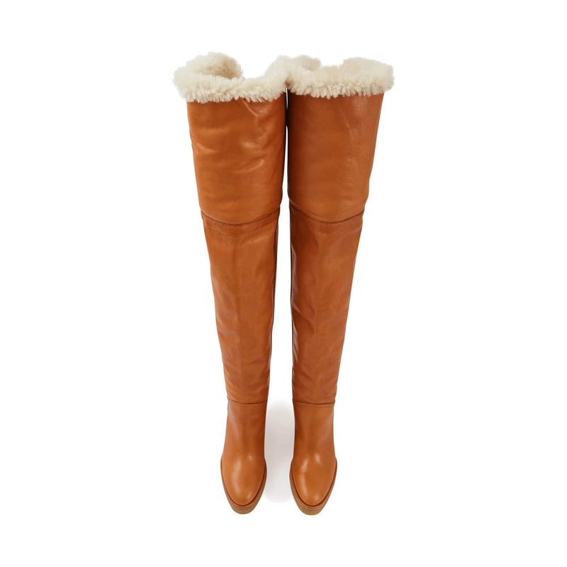 Manon Wedge Thigh Boots