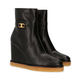 Manon Wedge Ankle Boot in Calfskin