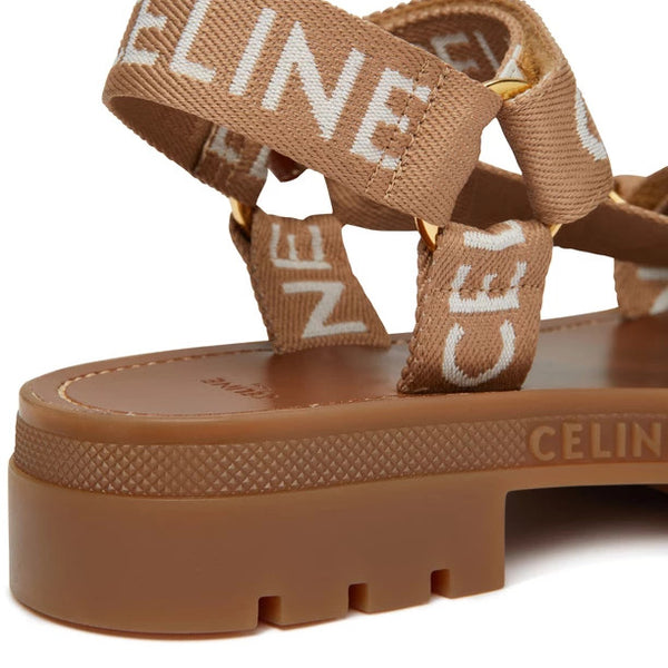 CELINE Celine Leo strappy sandal in textile CELINE Celine Leo strappy sandal in textile
