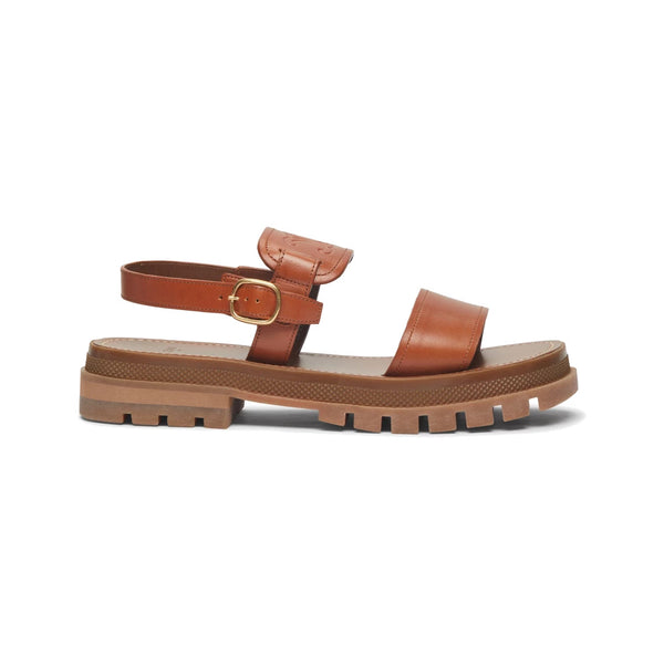 Clea Triomphe sandal in vegetal calfskin