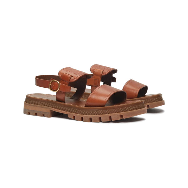 Clea Triomphe sandal in vegetal calfskin