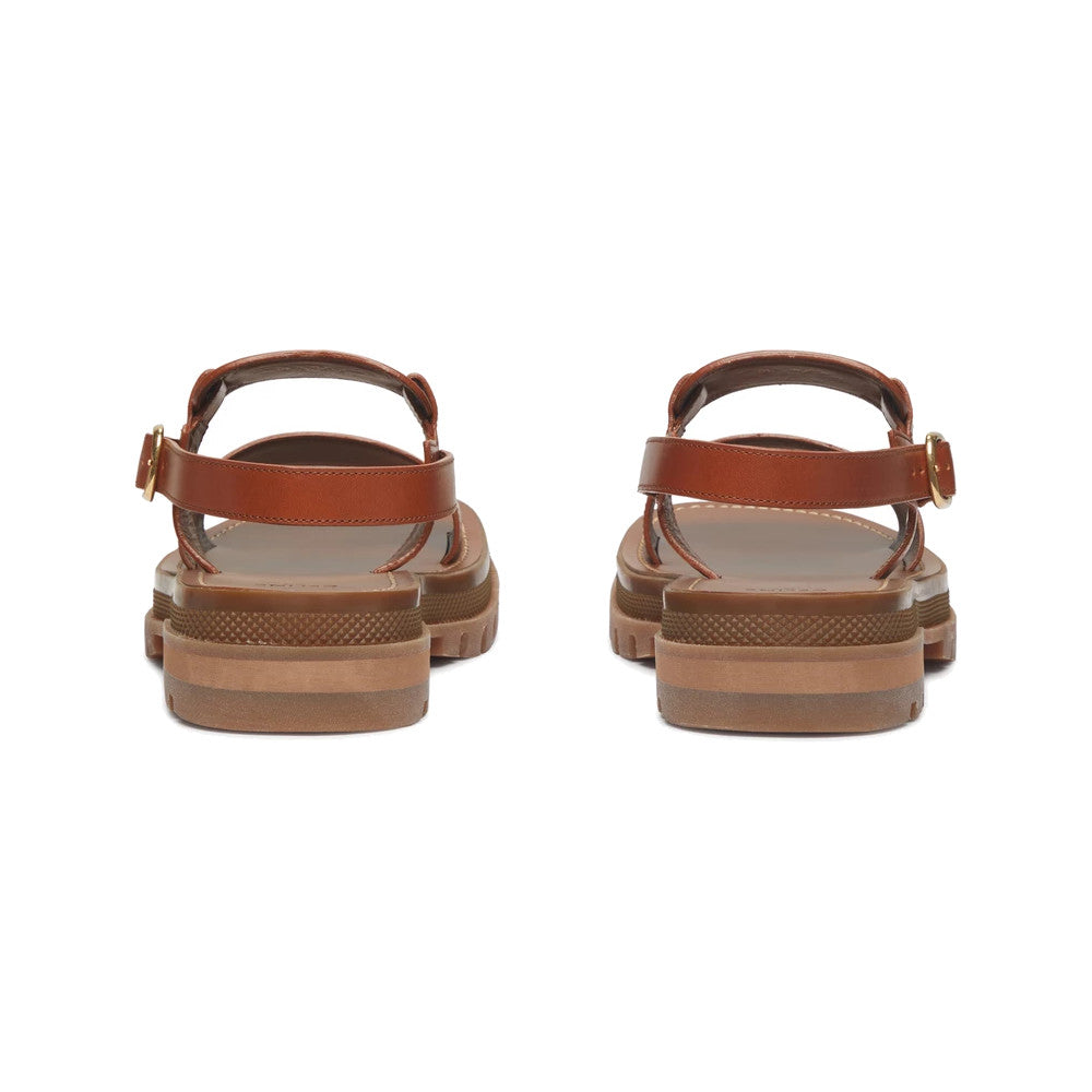 CELINE Clea Triomphe sandal in vegetal calfskin
