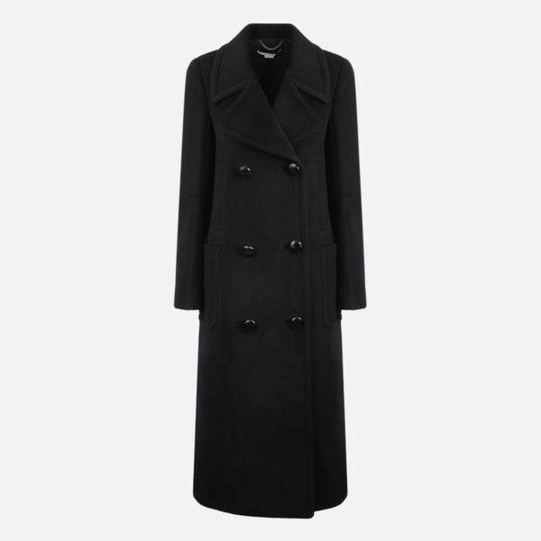 DOUBLE-BREASTED WOOL COAT