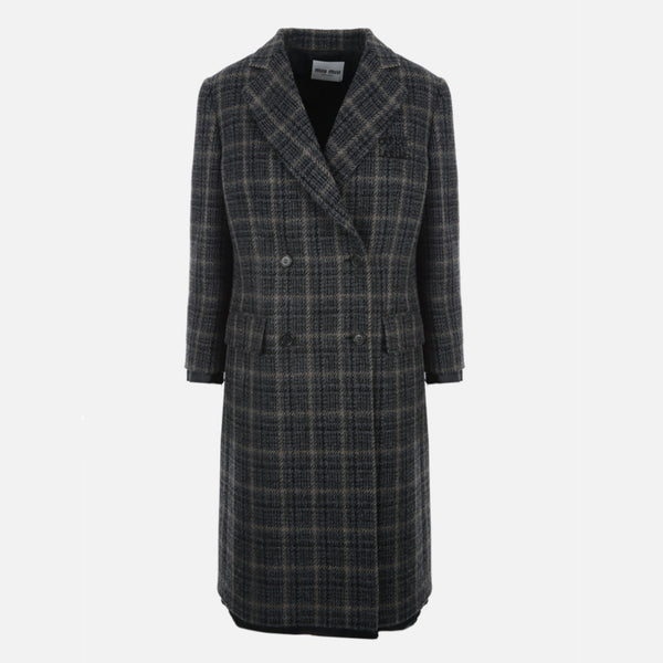 DOUBLE-BREASTED WOOL COAT