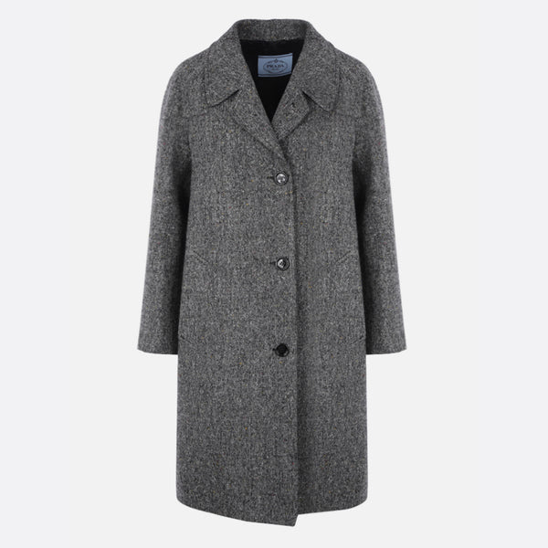 SINGLE-BREASTED TWEED COAT