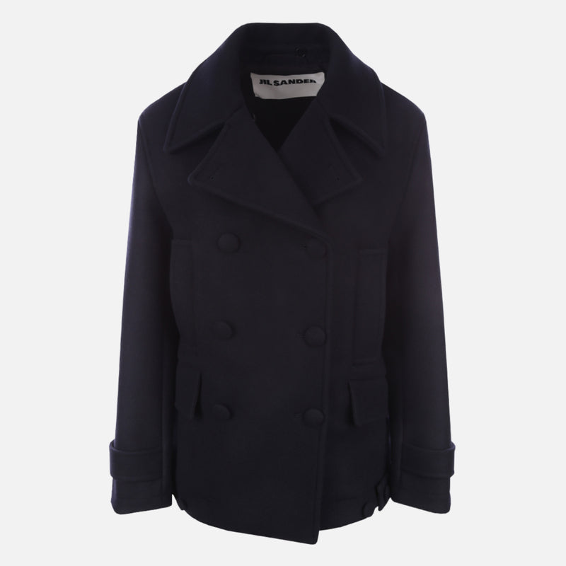 DOUBLE-BREASTED WOOL PEACOAT